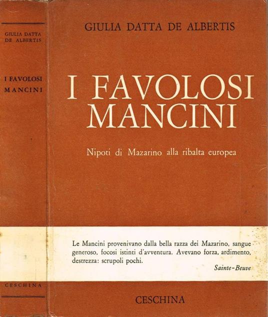 I favolosi Mancini - Giulia Datta De Albertis - copertina