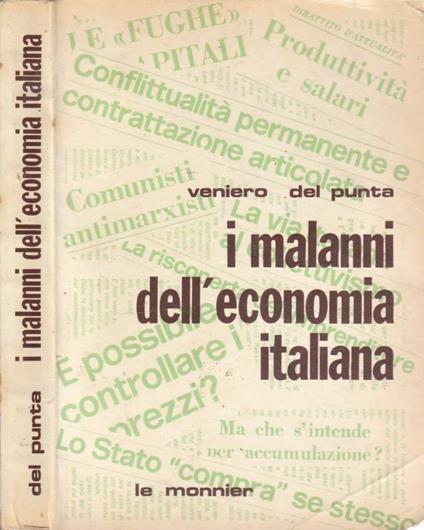 I malanni dell'economia italiana - Veniero Del Punta - copertina