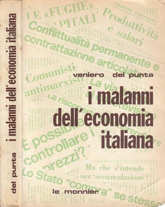 I malanni dell'economia italiana - Veniero Del Punta - copertina