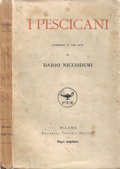 I Pescicani - Dario Niccodemi - copertina