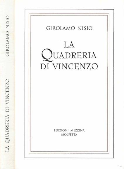 La quadreria di Vincenzo (Autografo) - Girolamo Nisio - copertina