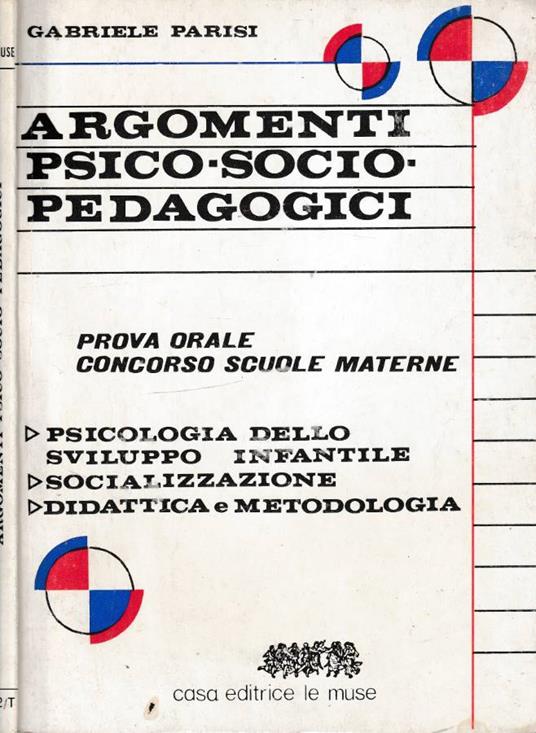 Argomenti psico-socio pedagogici - Gabriele Parisi - copertina