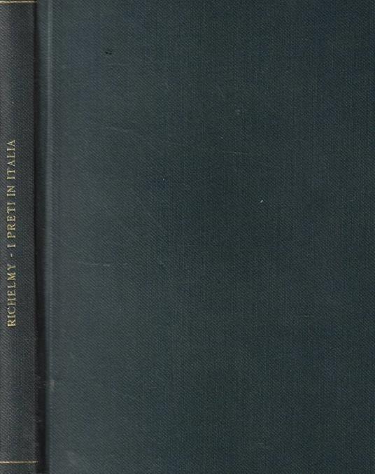 I preti in Italia - Carlo Richelmy - copertina