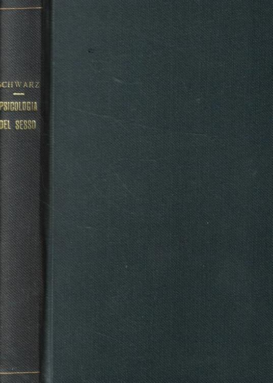 Psicologia del sesso - Oswald Schwarz - copertina