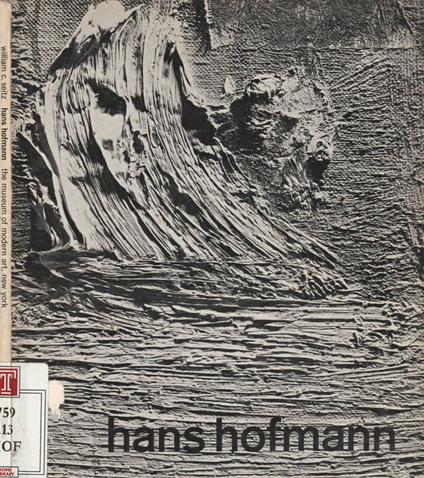 Hans Hofmann - William C. Seitz - copertina