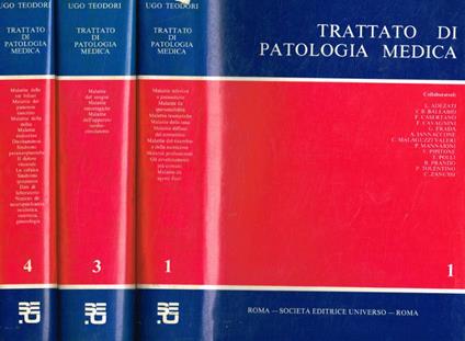 Trattato di patologia medica vol.I, III, IV - Ugo Teodori - copertina
