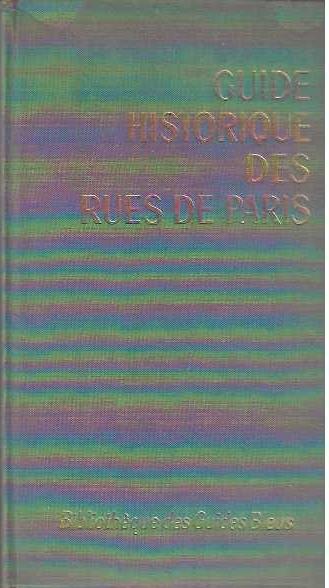 guide historique des rues de paris - copertina