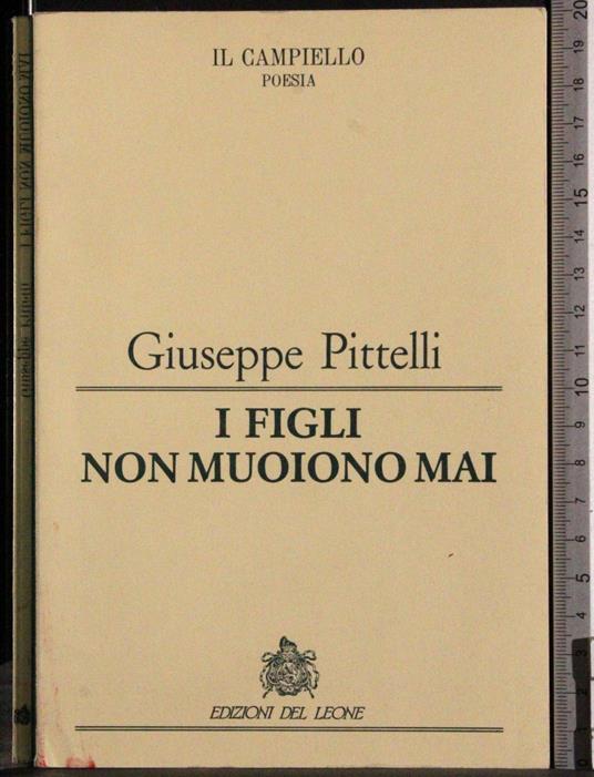 I figli non muoiono mai - Giuseppe Pittello - copertina