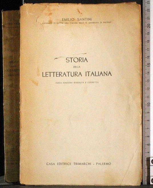 Storia della letteratura Italiana - copertina