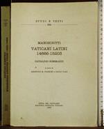 Manoscritti vaticani latini 14666-15203