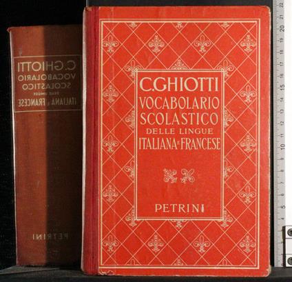 Vocabolario scolastico delle lingue Italiana e Francese - copertina