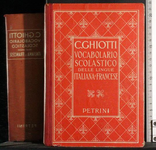 Vocabolario scolastico delle lingue Italiana e Francese - copertina