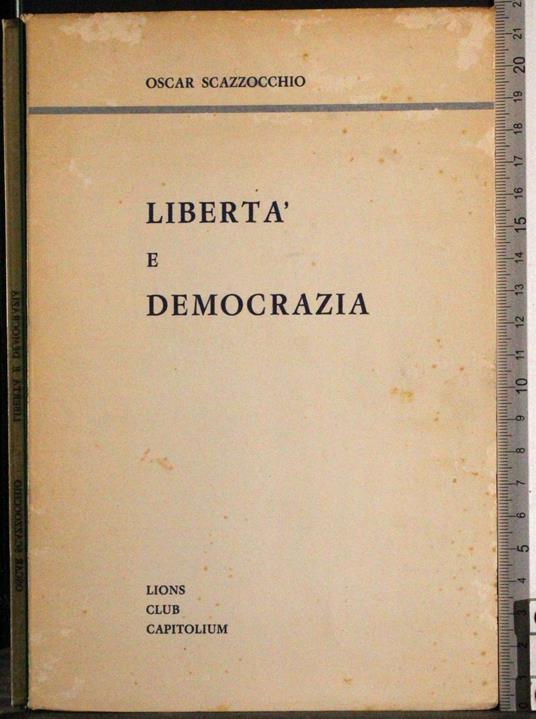 Libertà e democrazia - copertina