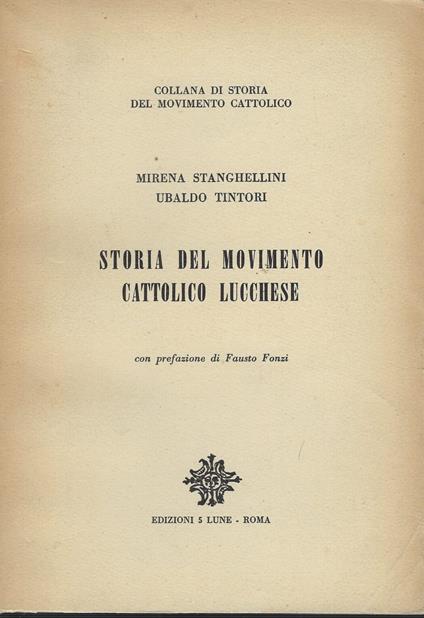 Storia Del Movimento Cattolico Lucchese - copertina