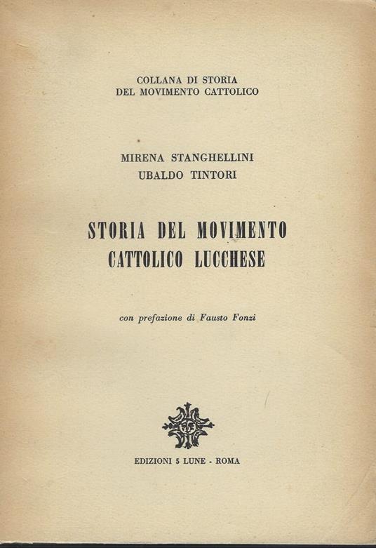 Storia Del Movimento Cattolico Lucchese - copertina