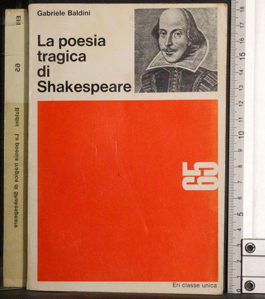 poesia tragica di Shakespeare - Gabriele Baldini - copertina