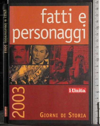 Giorni di storia. Fatti e personaggi 2003 - copertina