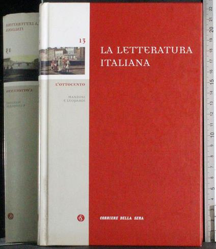 letteratura Italiana. Vol 13. L'Ottocento - copertina