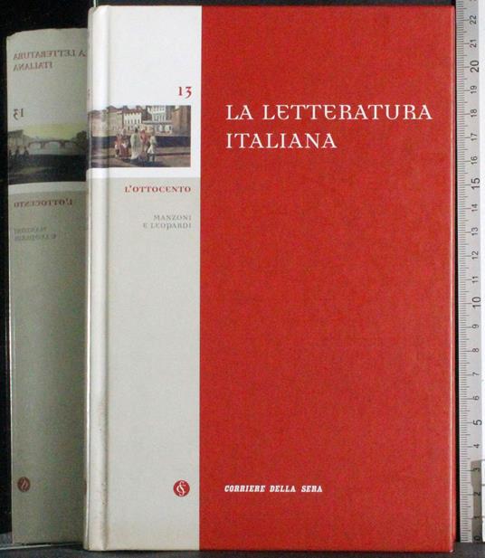 letteratura Italiana. Vol 13. L'Ottocento - copertina