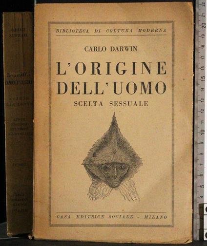 L' origine dell'uomo - Charles Darwin - copertina