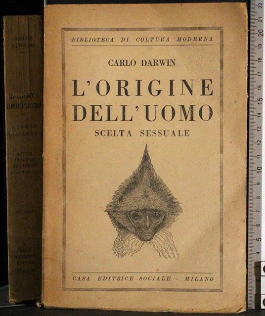 L' origine dell'uomo - Charles Darwin - copertina