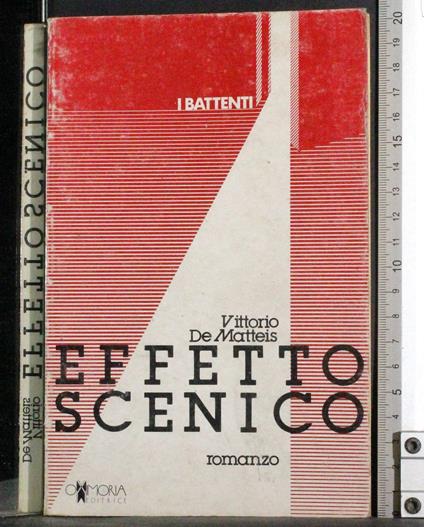 Effetto scenico - Vittorio De Matteis - copertina