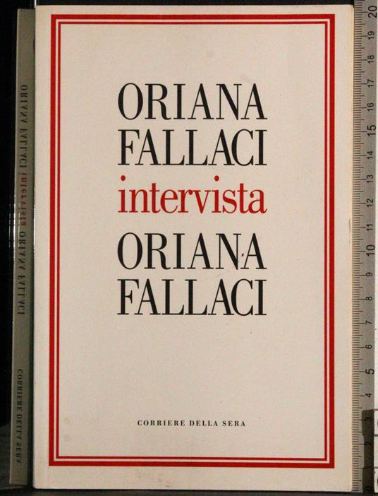 Intervista - Oriana Fallaci - copertina