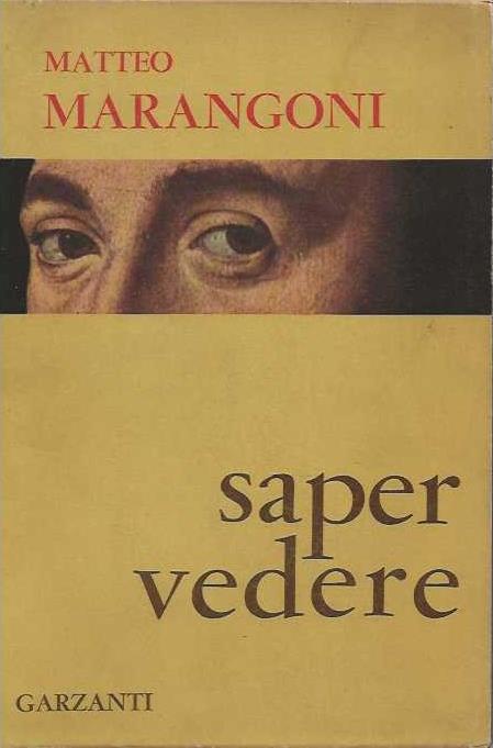 Saper Vedere - Matteo Marangoni - copertina