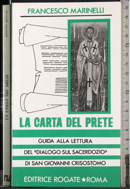 carta del prete - Francesco Marinelli - copertina