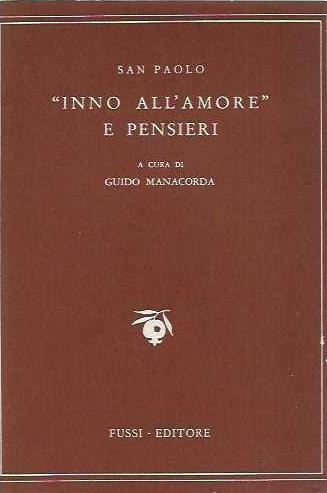 " Inno all' amore " e pensieri