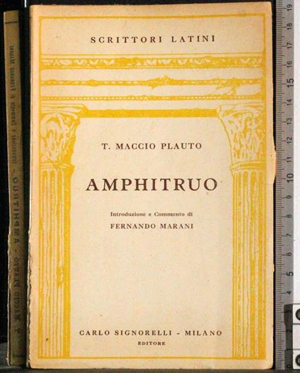 Amphitruo - T. Maccio Plauto - copertina