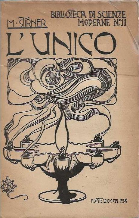 L' unico - Max Stirner - copertina