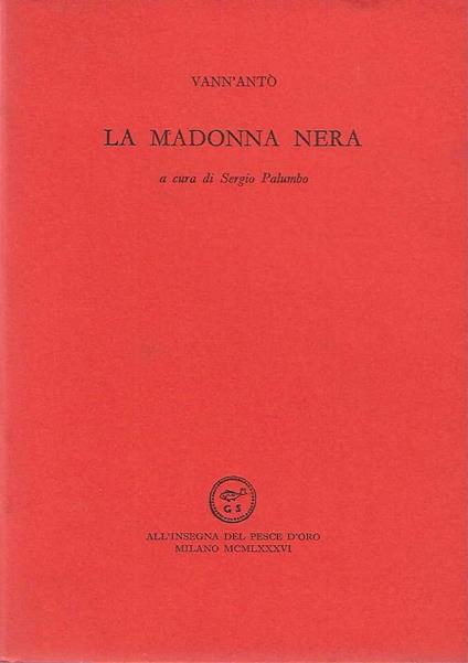 Madonna Nera - Vann'Antò - copertina
