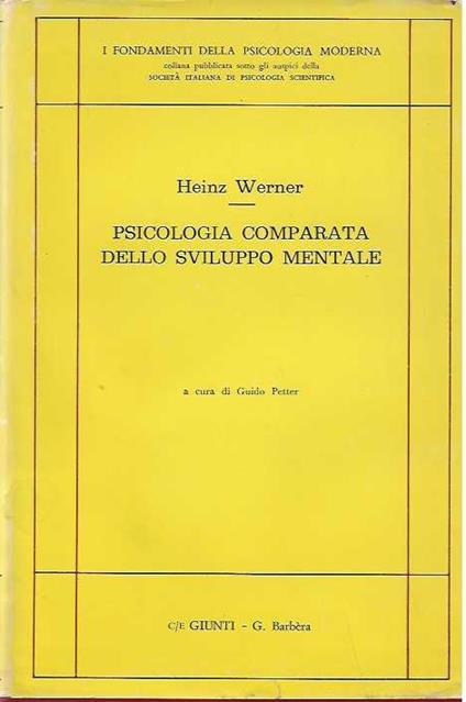 Psicologia comparata dello sviluppo mentale - Heinz Werner - copertina