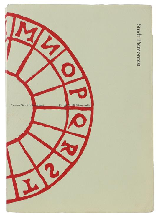 STUDI PIEMONTESI. Vol. XXVI - 1997, fasc. 1 - Autori vari. - Centro Studi Piemontesi, - 1997 - copertina