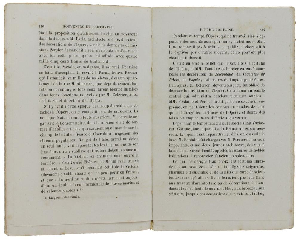 SOUVENIRS ET PORTRAITS. Etudes sur les Beaux-Arts. - Halévy Fromental. - Calmann Lévy, - 1861
