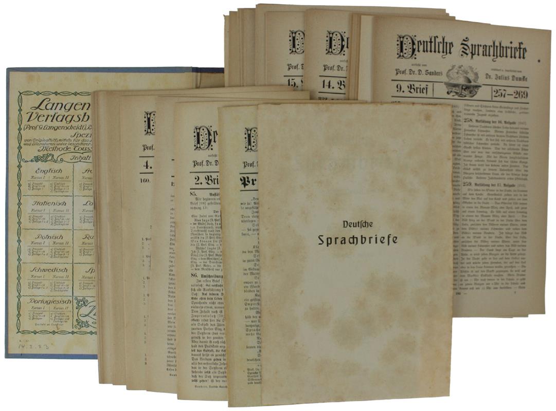 DEUTSCHE SPRACHBRIEFE. Original-Methode Toussaint-Langenscheidt. - Ganders Daniel, Dumcke Julius. - Langenscheidtsche Verlagsbuchhandlung, s.d. - 1920