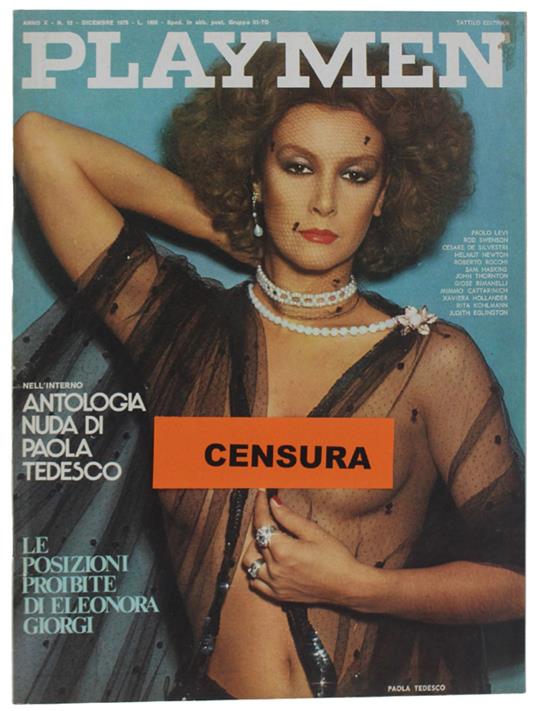 PLAYMEN - Febbraio 1976 : Eleonora Giorgi, Zeudi Araya, Sydne Rome [come nuovo] - Tattilo editrice, - 1976 - copertina