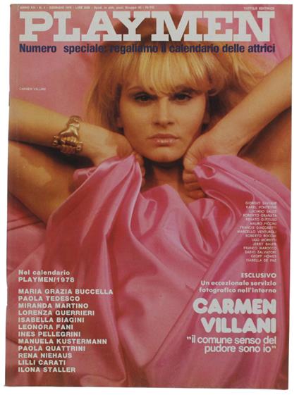 PLAYMEN - Maggio 1978 : Gloria Guida  [come nuovo] - Tattilo editrice, - 1978 - copertina