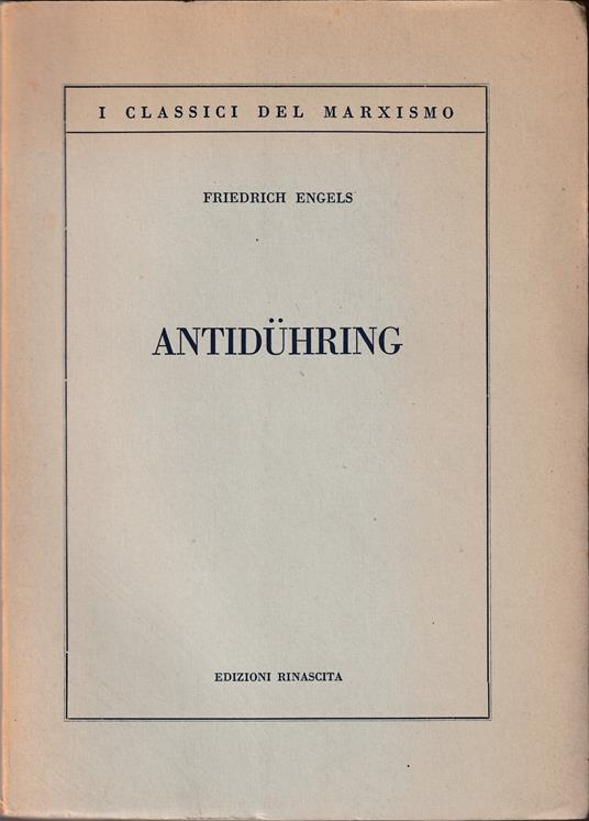 Antiduhring - Friedrich Engels - copertina