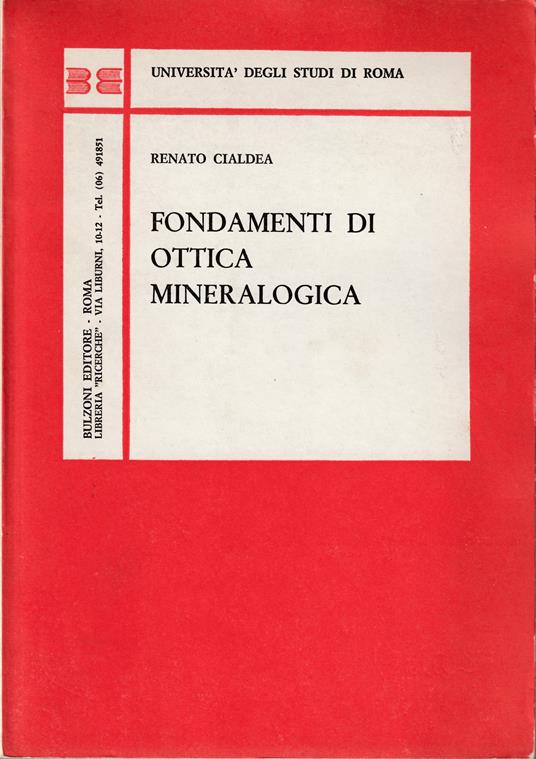 Fondamenti di ottica mineralogica - copertina
