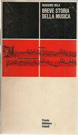Breve storia della musica - Massimo Mila - copertina