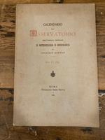 Calendario dell' Osservatorio dell' Ufficio centrale di meteorologia e geodinamica al Collegio Romano Anno X - 1889