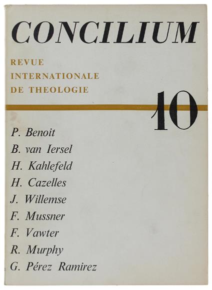 Concilium. Revue Internationale De Théologie. N° 10 - Collectif - copertina