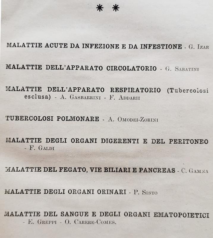 Terapia Medica. Manuale Pratico Per Medici E Studenti. Vol. I. Parte Generale; Vol. Ii E Iii. Parte Speciale.+ Vol. Iv E V. Aggiornamenti 1946 E 1950