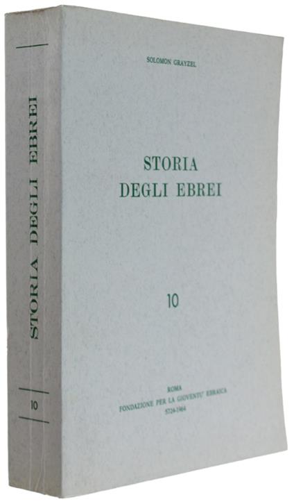 Storia Degli Ebrei 10 - copertina
