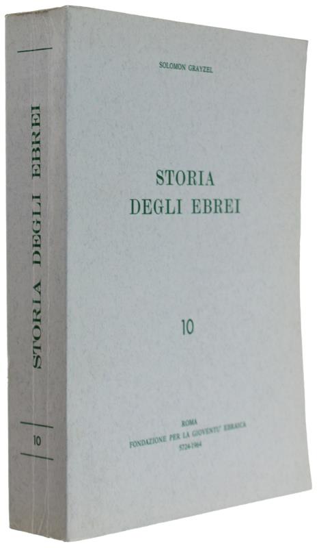 Storia Degli Ebrei 10 - copertina