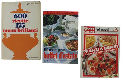 880 Ricette: Pranzi, Buffet, Menu Brillanti. Offerta Di 3 Volumi - copertina