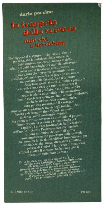 Trappola Della Scienza. Tutti Vivi A Harrisburg