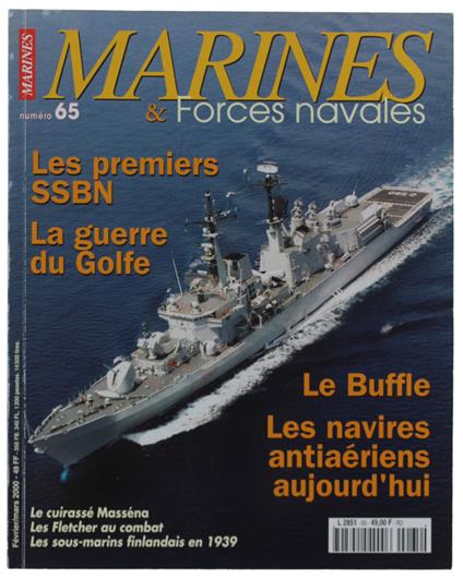 Marines & Forces Navales N. 65; Ssbn Guerre Du Golfe Buffle Masséna Fletcher - copertina